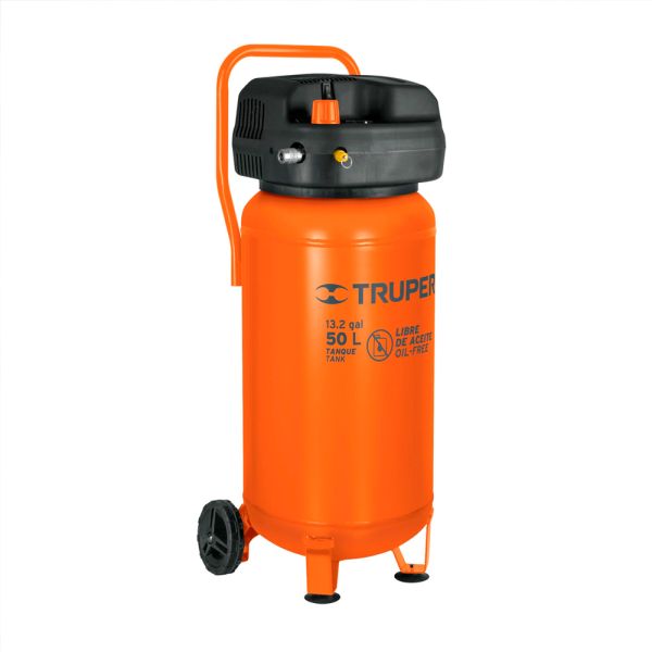 Compresor de aire libre de aceite, 50 L, 3 HP (potencia máx). 13847 Truper