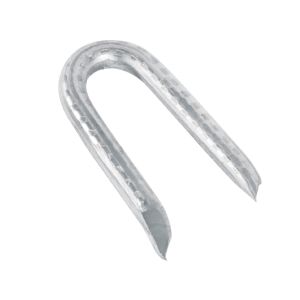 Caja con 10 kg grapas 1-1/4" galvanizadas p/alambre de p&uacute;as. 44514 Fiero